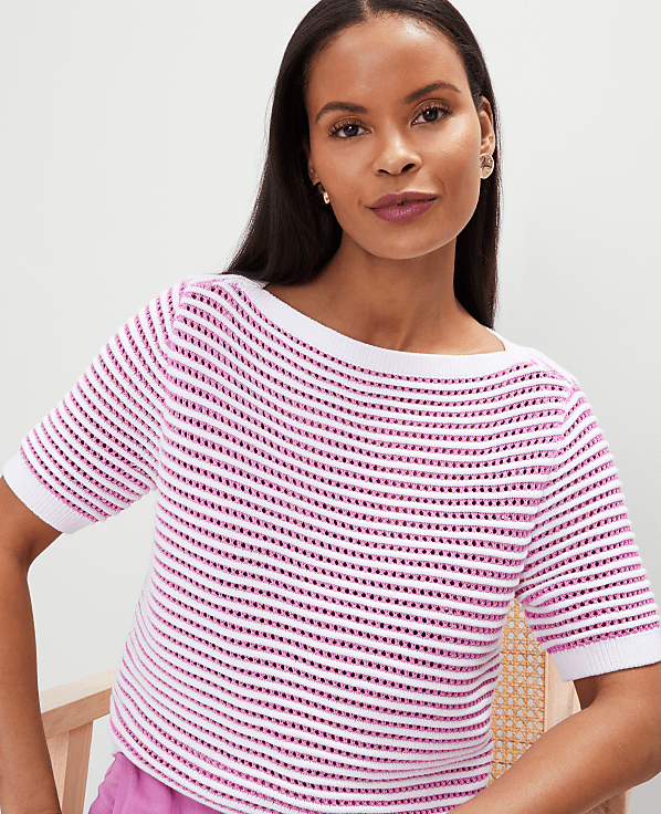 Striped Wedge Sweater