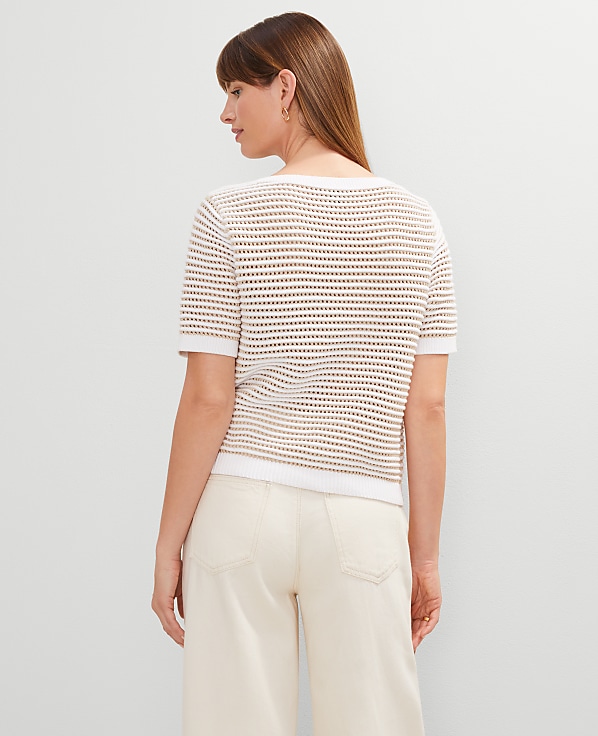 Striped Wedge Sweater