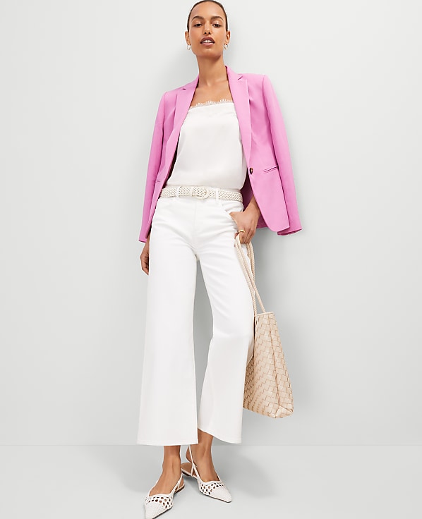The Petite Hutton Blazer in Twill