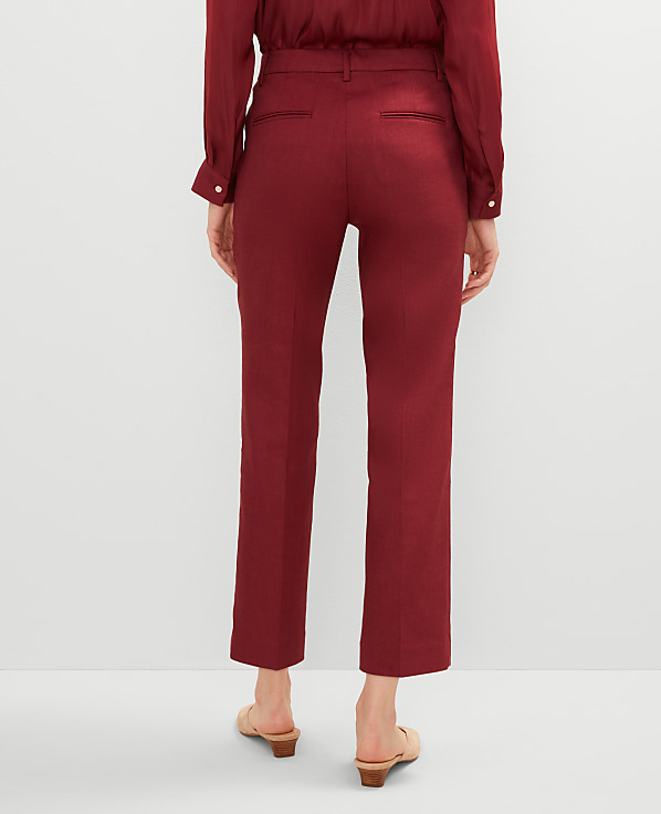 The Eva Ankle Pant in Linen Blend