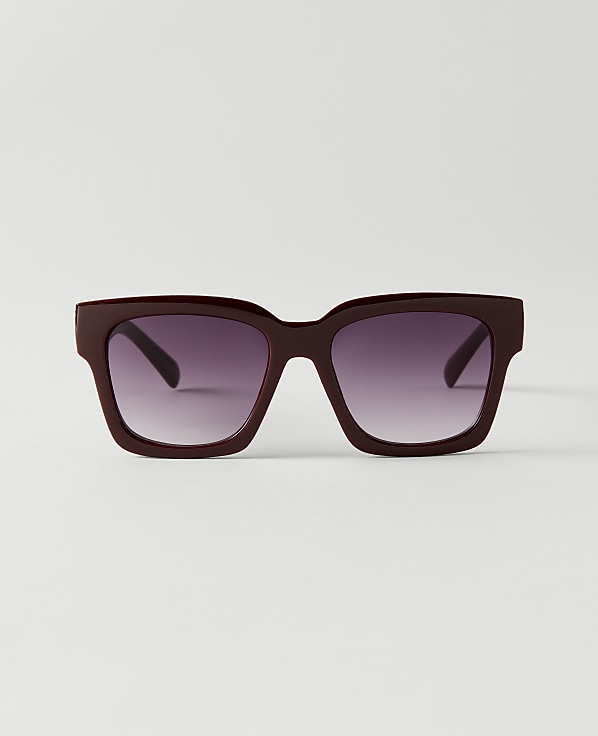 Oversized Curved Square Sunglasses