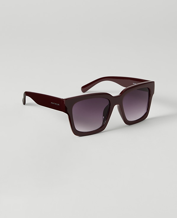 Oversized Curved Square Sunglasses