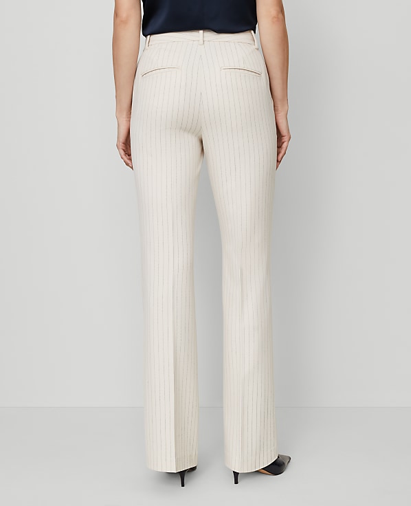The Flare Trouser in Pinstripe