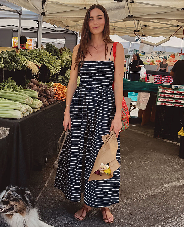 Weekend Striped Flare Dress