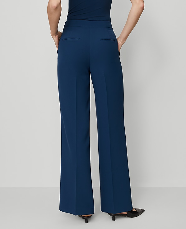 The Petite Wide-Leg Pant in Fluid Crepe