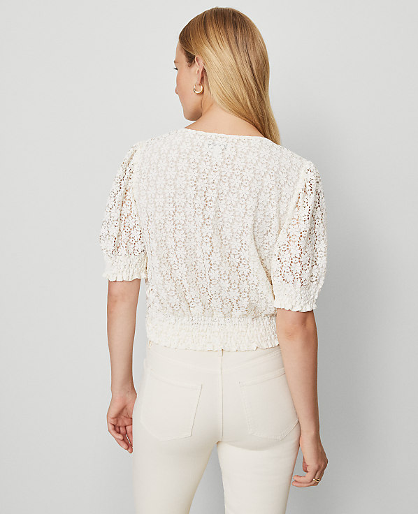 Weekend Collection Lace Wrap Blouse