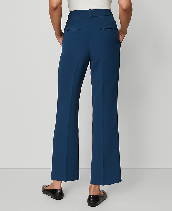 The Flare Ankle Pant in Fluid Crepe