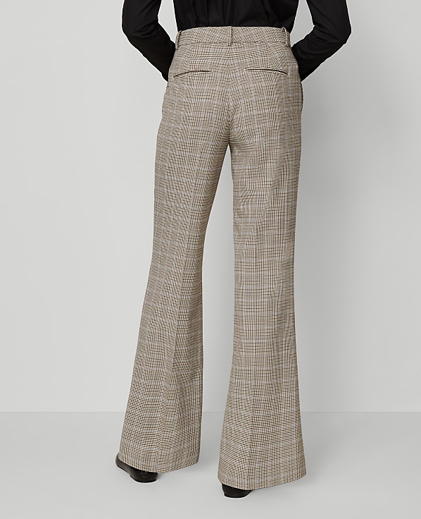 The Petite Flare Trouser in Plaid