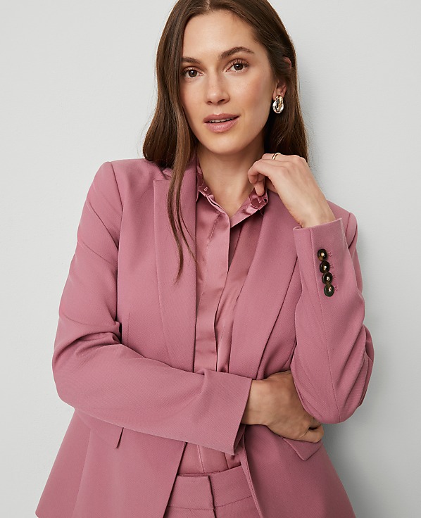 The Single Button Blazer in Ponte