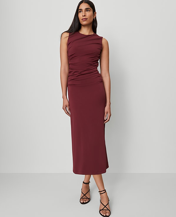 Knit Ruched Sheath Dress