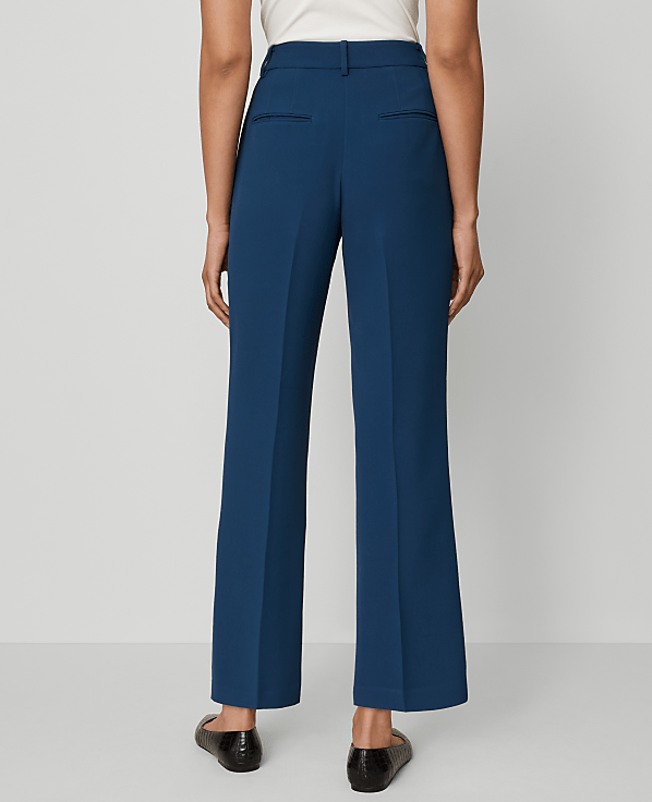 The Flare Ankle Pant in Fluid Crepe - Curvy Fit