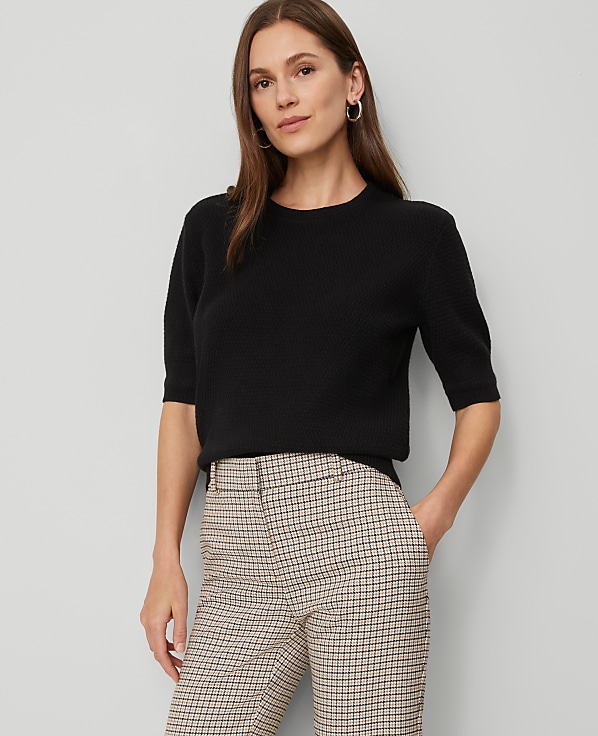 Petite Stitch Sweater Tee