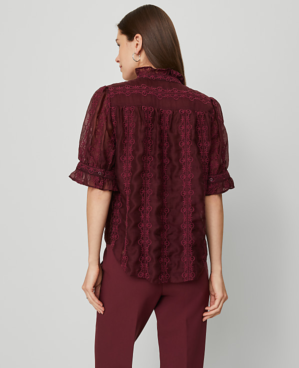 Ruffle Collar Shirt