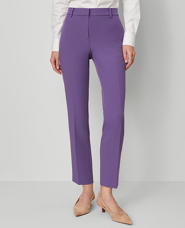 The Petite Eva Ankle Pant in Doubleweave