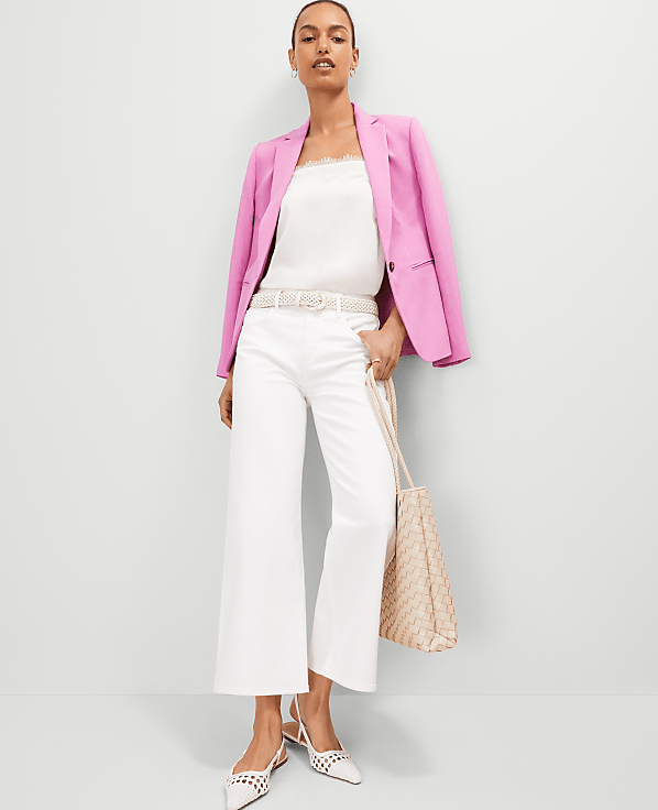 The Petite Wide-Leg Crop Jean