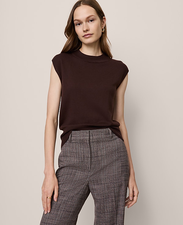 Refined Mock Neck Sweater Shell