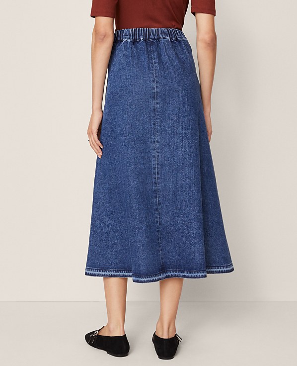 Weekend Collection Pull On Denim Skirt