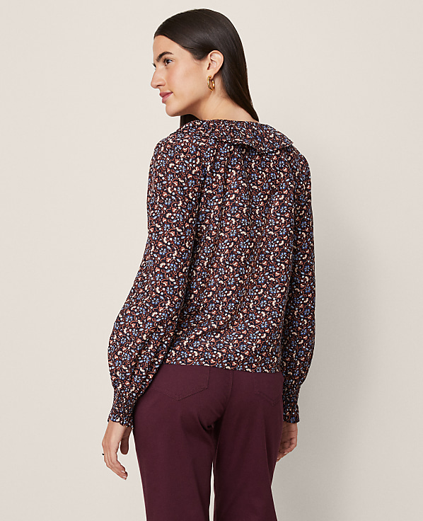 Weekend Collection Floral Ruffle Popover