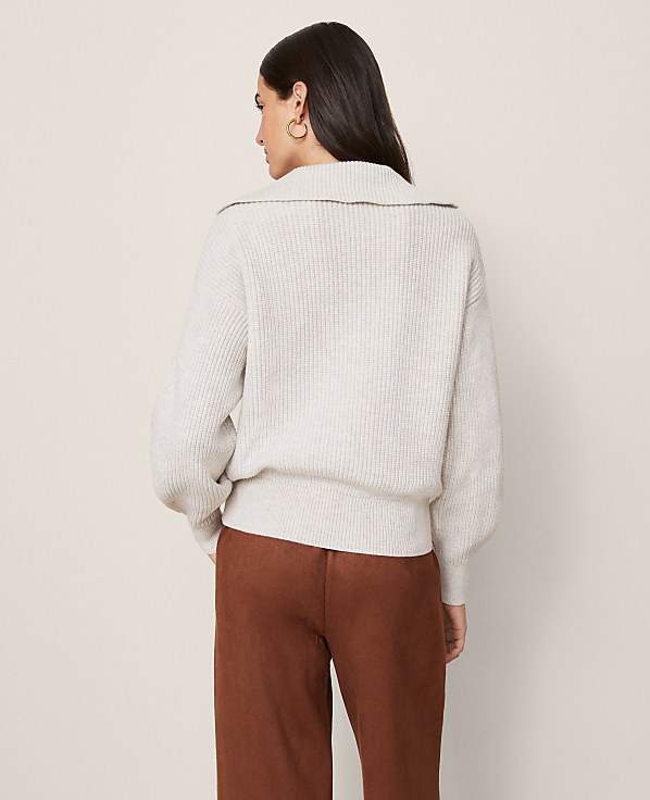 Weekend Lace-Up Ribbed Sweater