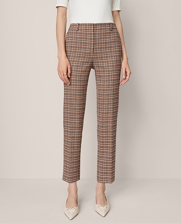 The Petite Eva Ankle Pant in Houndstooth