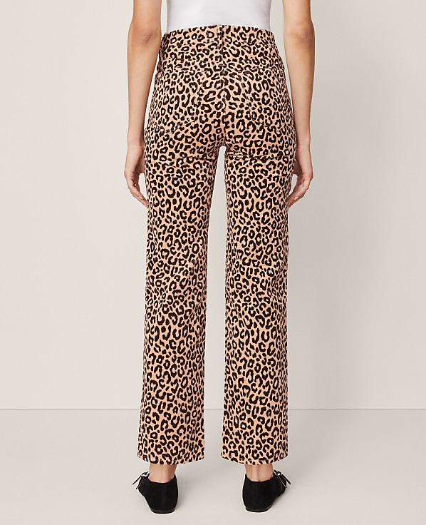 Weekend High Rise Corduroy Pant in Animal Print