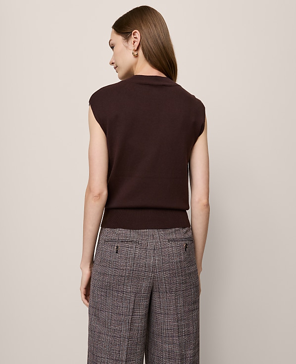 Refined Mock Neck Sweater Shell