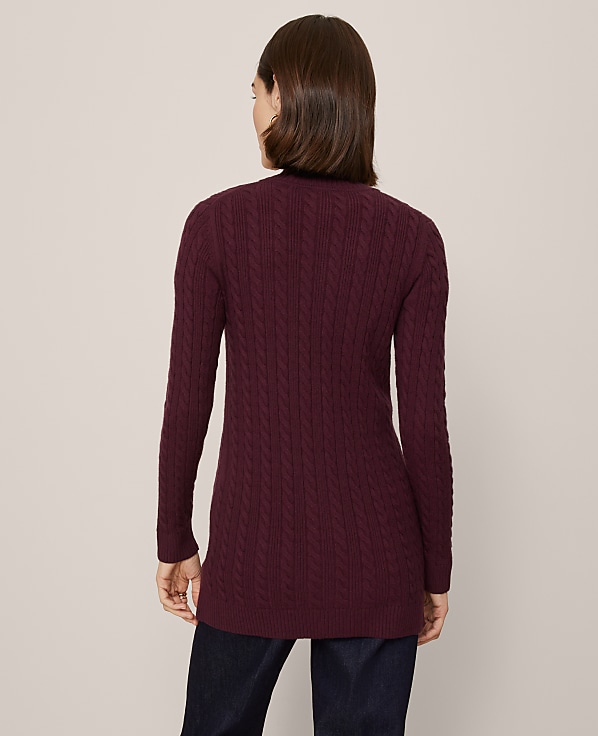 Long Cable Cardigan
