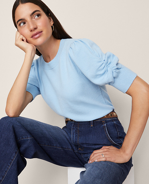 Weekend Ruched Sweater Tee