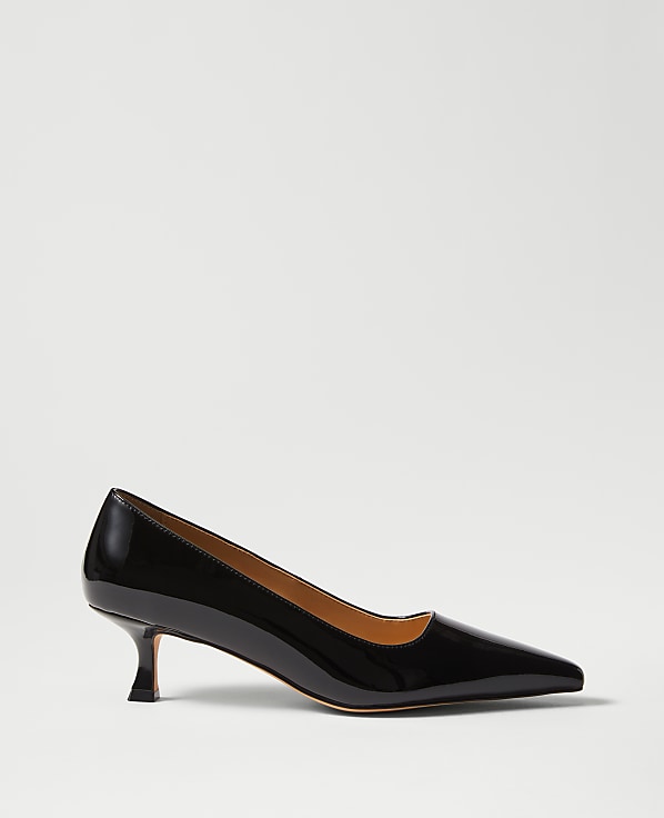 Patent Nip Toe Kitten Heel Pump