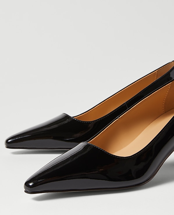 Patent Nip Toe Kitten Heel Pump