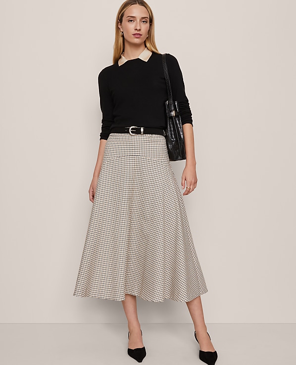 Houndstooth Full Skirt