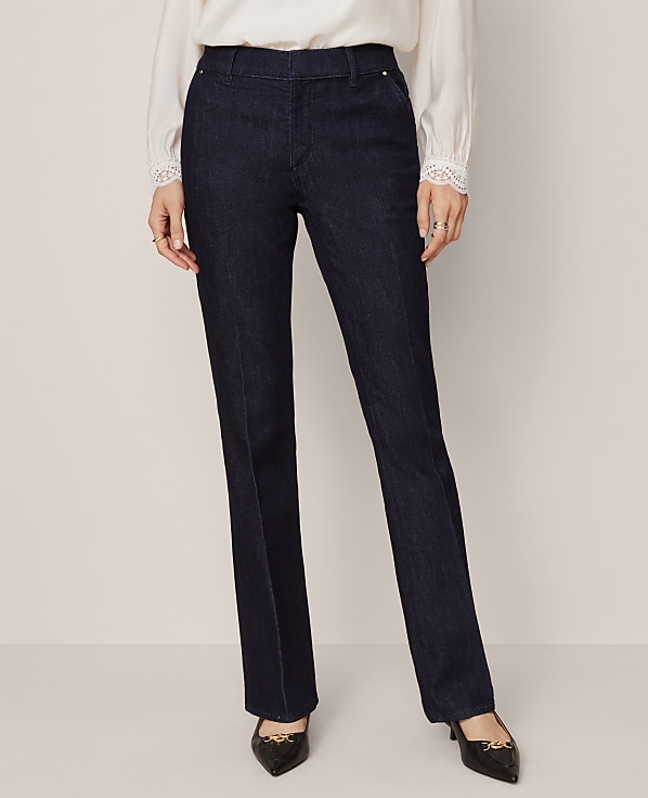 Mid Rise Boot Jean in Rinse Wash - Curvy Fit