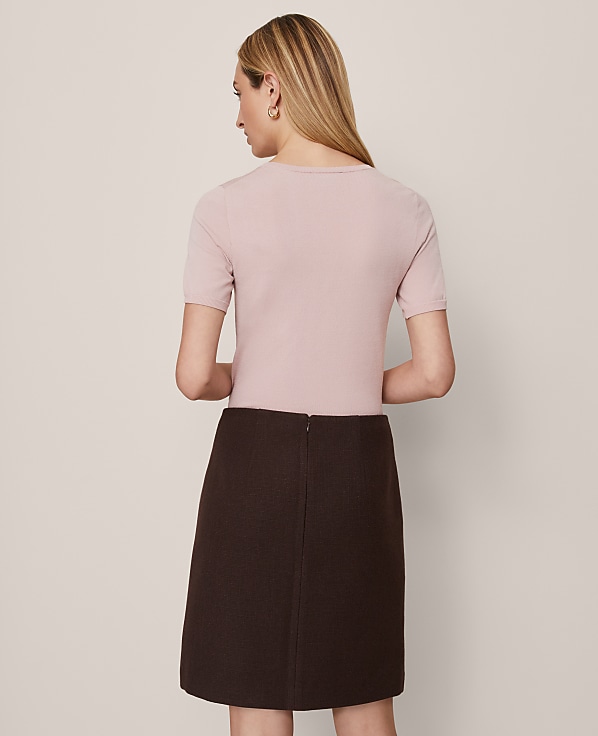 Patch Pocket A-Line Skirt