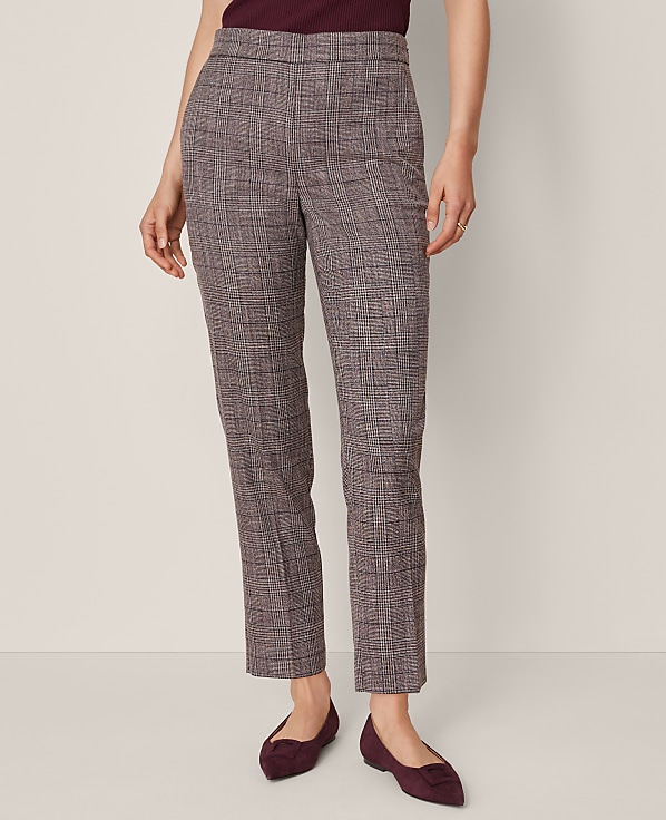 The High Rise Ankle Pant in Plaid