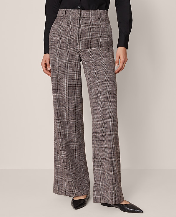 The Wide-Leg Pant in Plaid