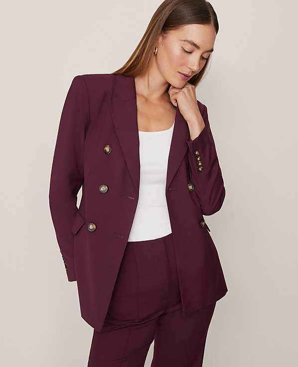 The Fitted Long Double Breasted Blazer