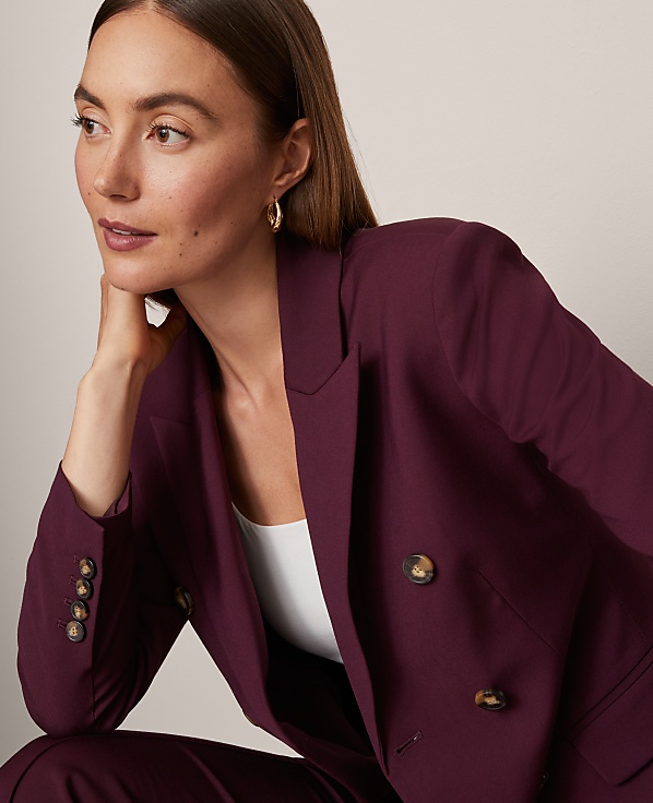 The Fitted Long Double Breasted Blazer