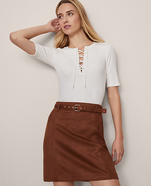 Weekend Lace-Up Top