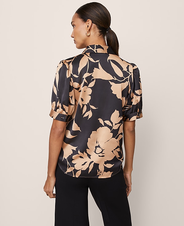 Floral Satin Blouse