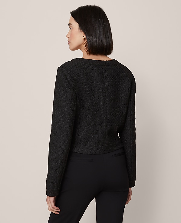 Petite Tweed Cropped Jacket