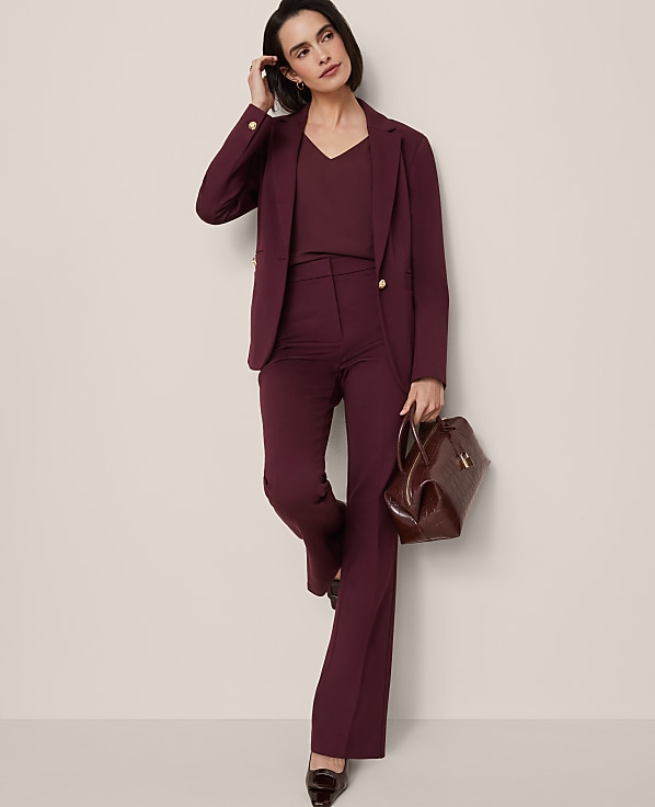 The Petite Single Button Blazer in Ponte
