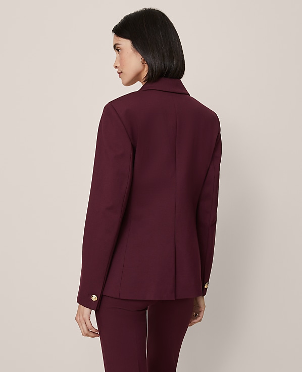 The Single Button Blazer in Ponte