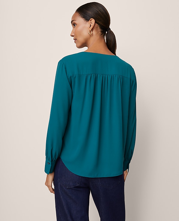 Petite V-Neck Popover