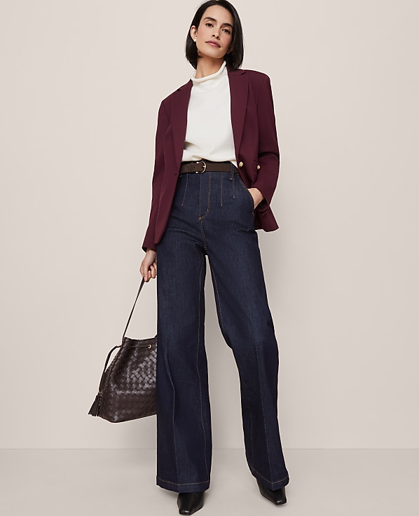 The Single Button Blazer in Ponte
