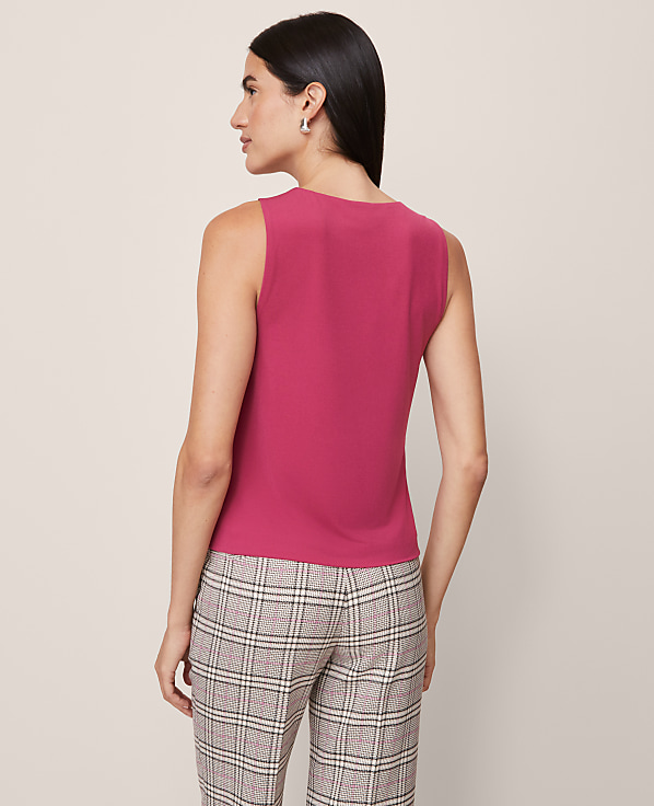 Draped Sleeveless Top
