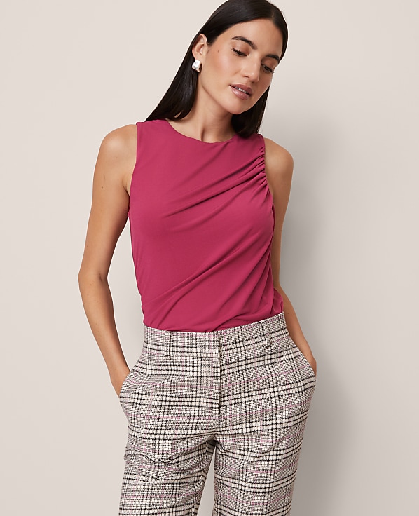 Draped Sleeveless Top