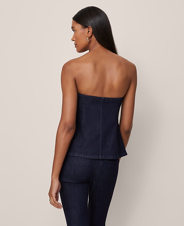 Strapless Denim Vest