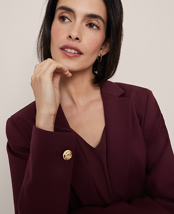 The Single Button Blazer in Ponte