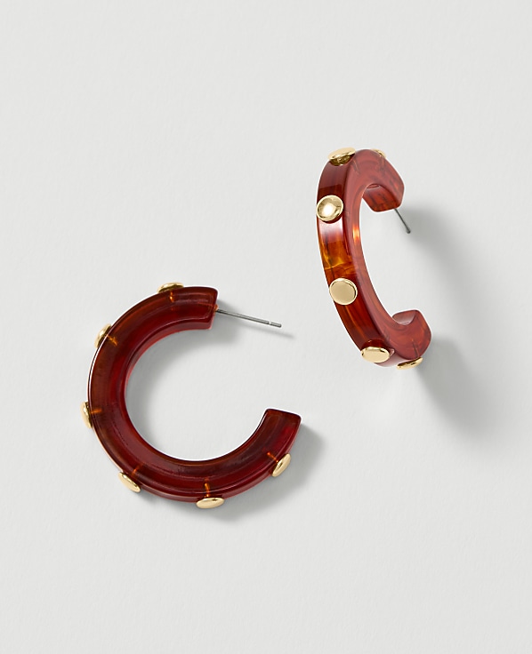 Studded Hoop Earrings