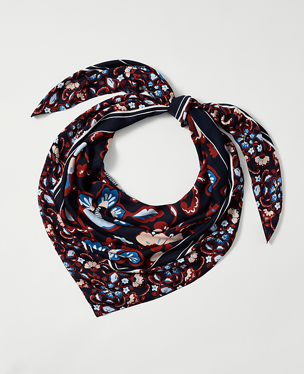 Floral Square Scarf